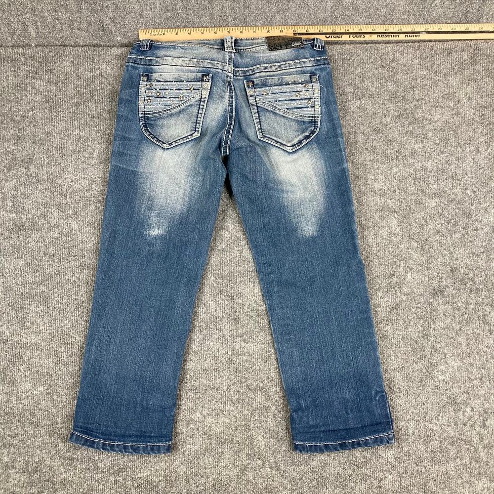 Petrol Jeans Womens Size 26 Distressed Blue‎ Faded Wash Low Rise Denim